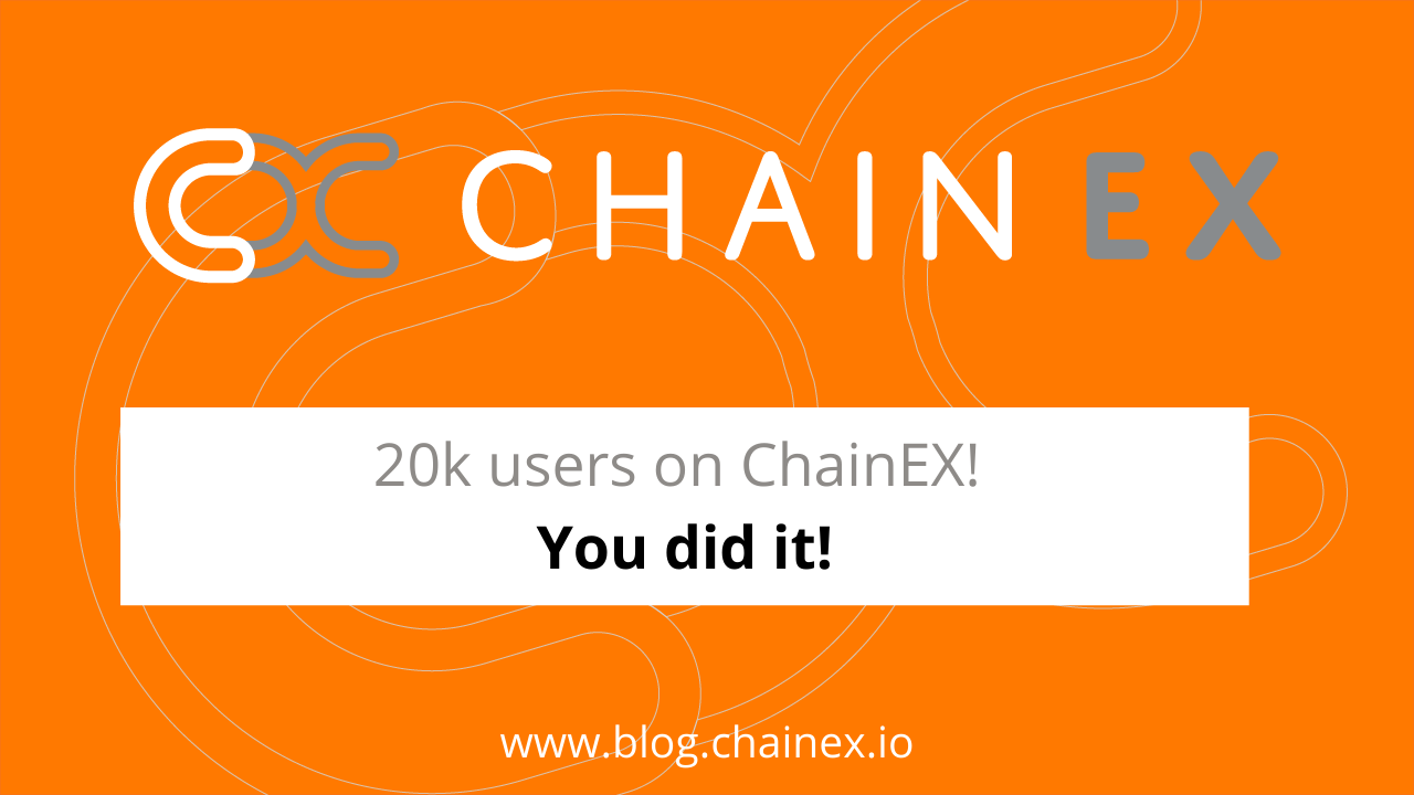 20k users on ChainEX! You did it!