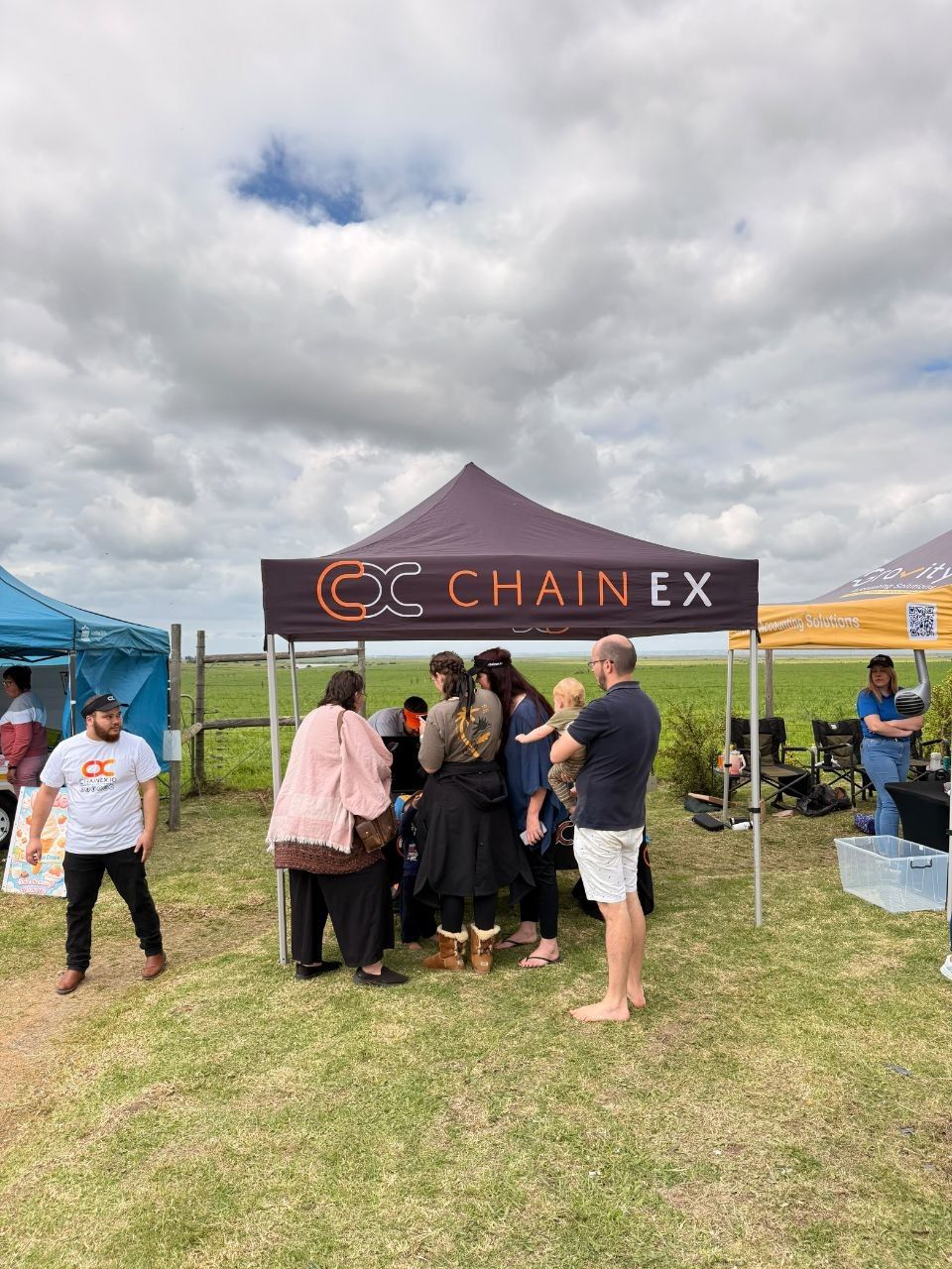 The ChainEX stall at the Boplaas Padstal Open Day